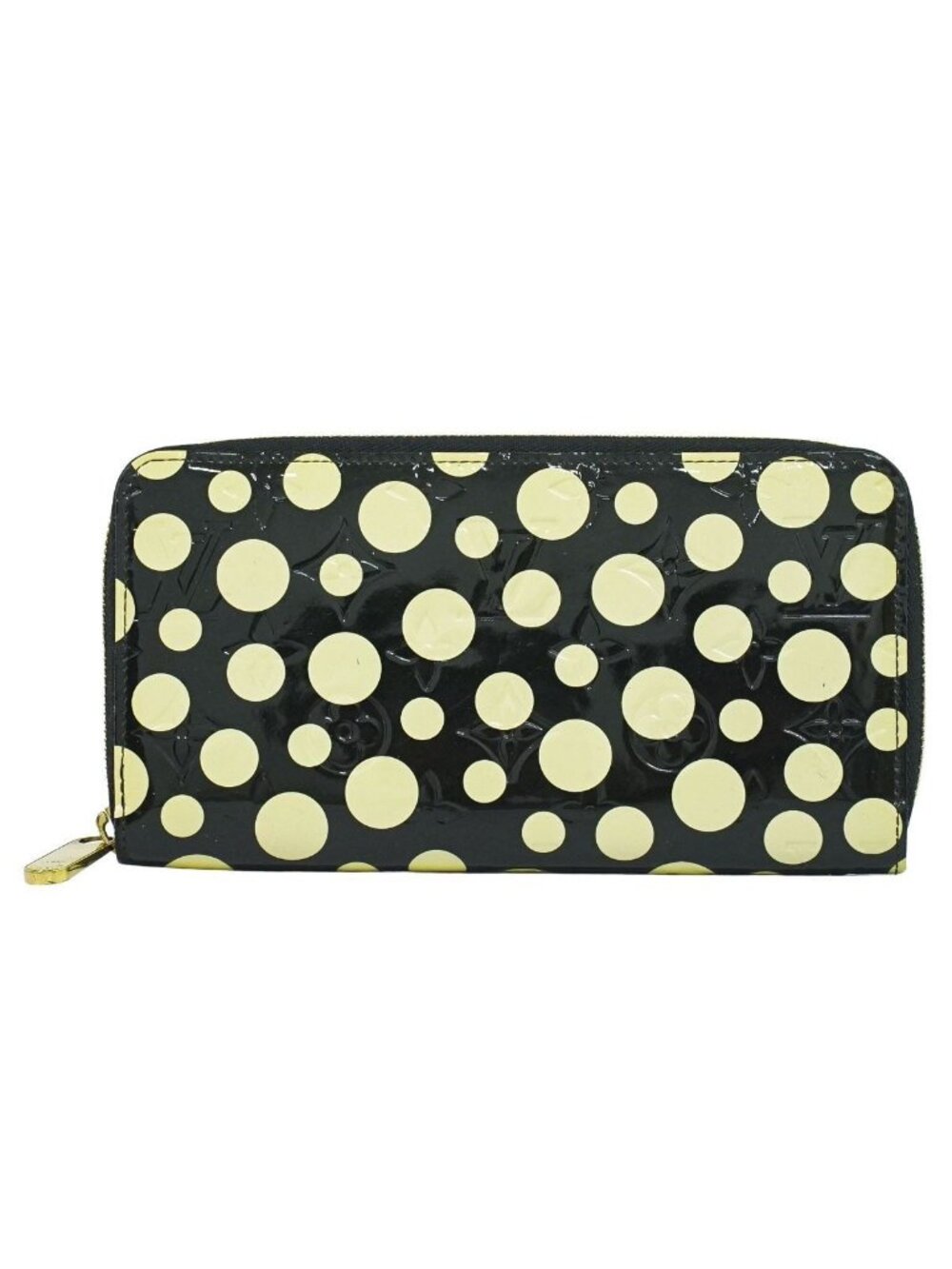 Louis Vuitton LV Zippy Wallet Monogram Vernis Dot Infinity Yayoi Kusama Black